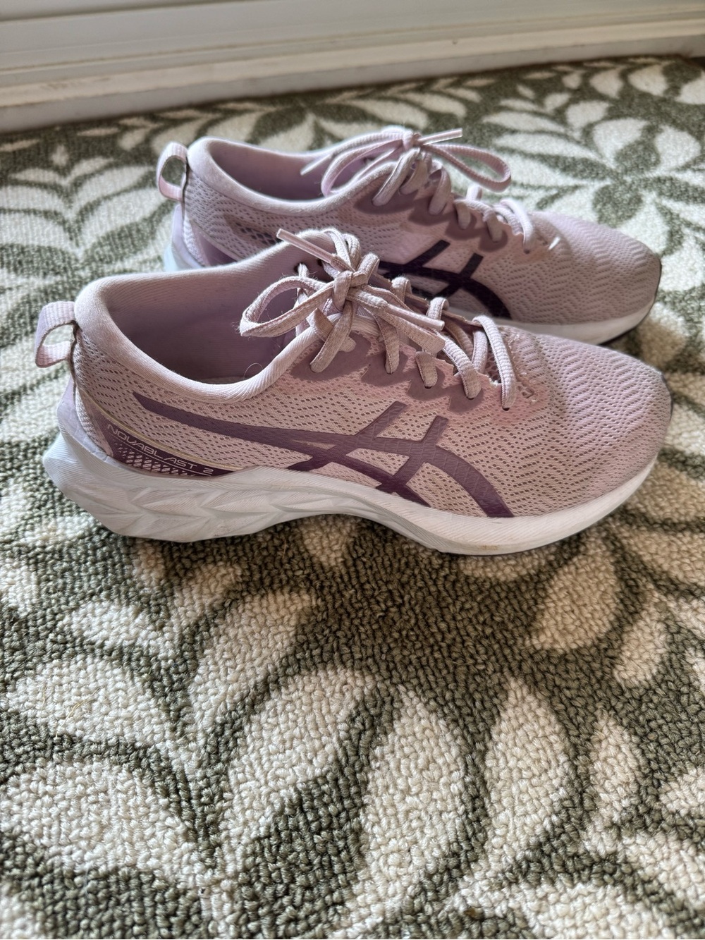 ASICS Women's Pale Pink Athletic Running Shoes